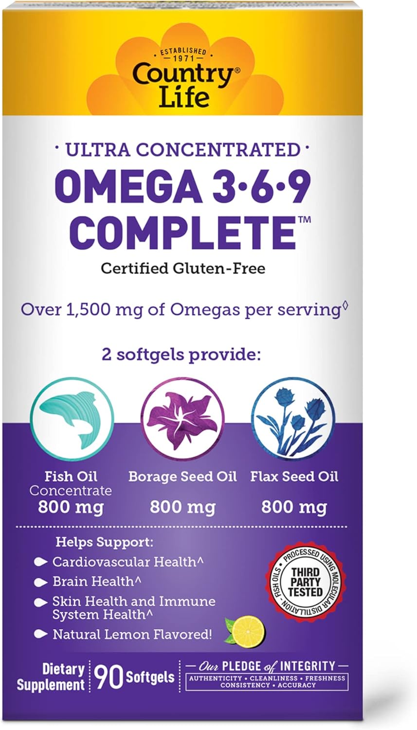 Omega 3-6-9 Complete Natural Lemon Flavored!