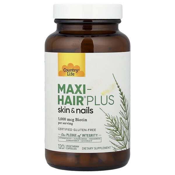Maxi-Hair® Plus Skin & Nails, 120 Vegetarian Capsules