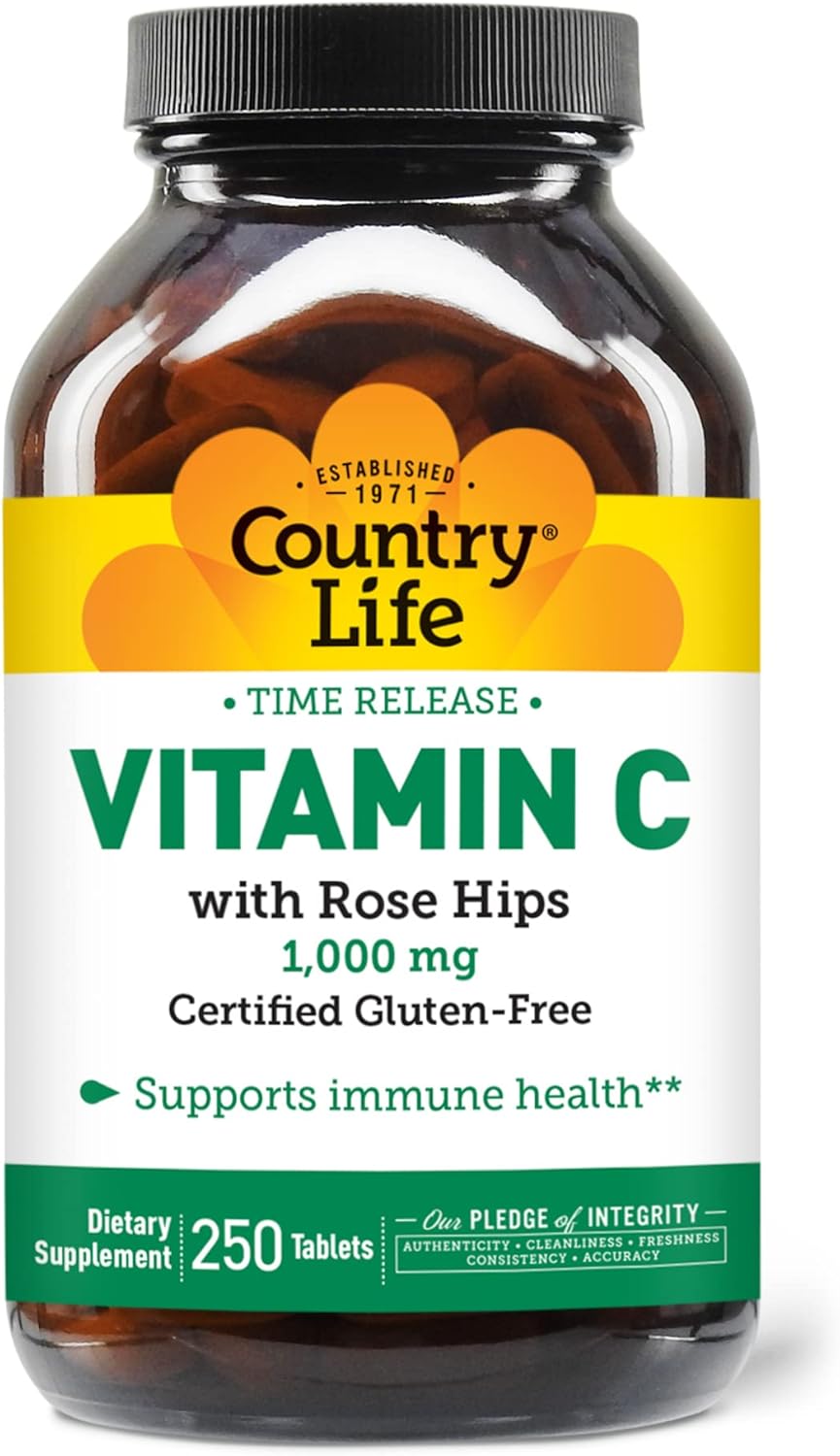 Time Release Vitamin C with Rose Hips 1,000 mg