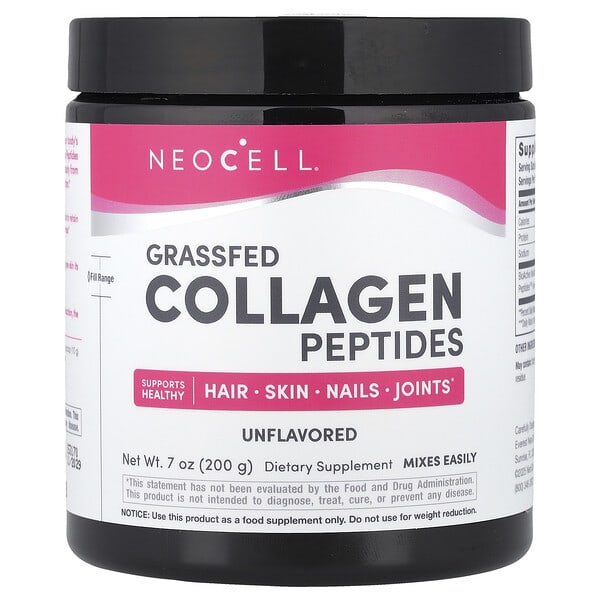 Grassfed Collagen Peptides, Unflavored, 7 oz (200 g)