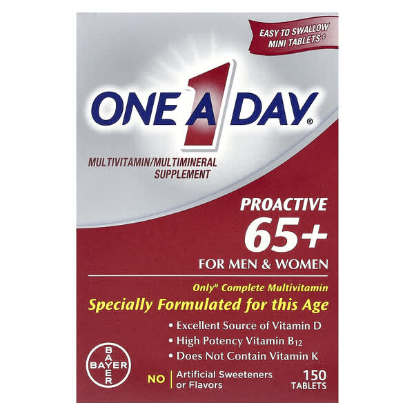 Proactive 65+ For Men & Women, Multivitamin/Multimineral Supplement