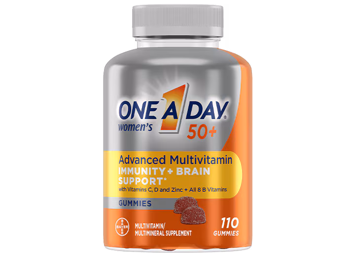 Women's 50+ Advanced Multivitamin with Immunity + Brain Support Gummies