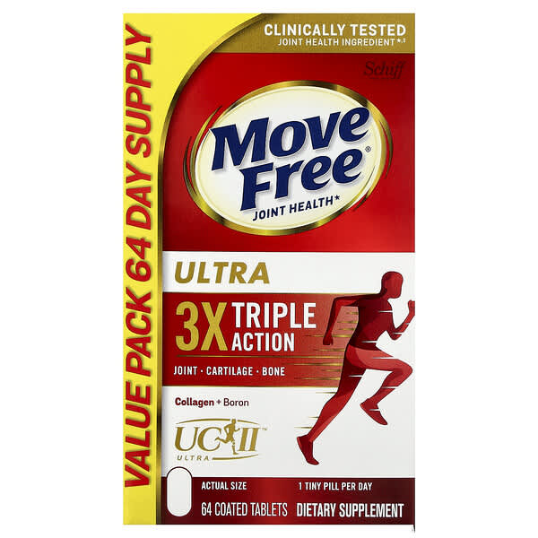 Move Free® Joint Health, Ultra, Triple Action, 64 Coated Tablets