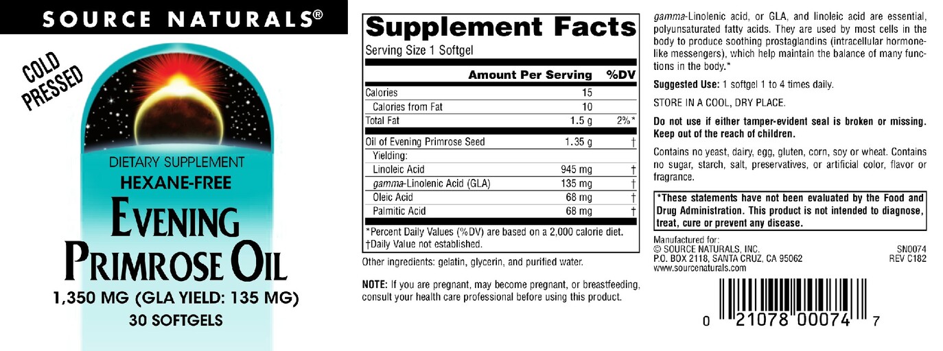 Evening Primrose Oil 1,350 mg