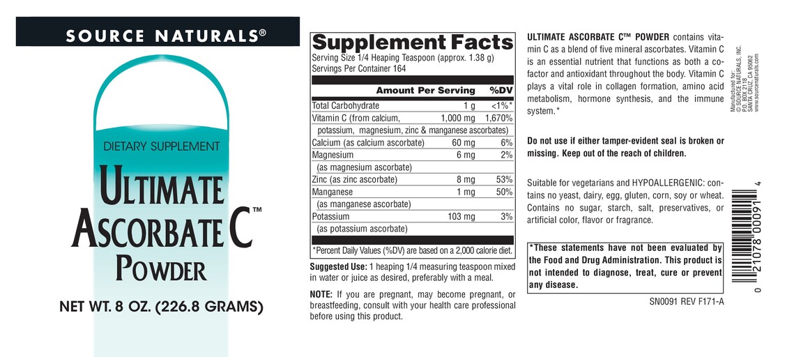 Ultimate Ascorbate C Powder