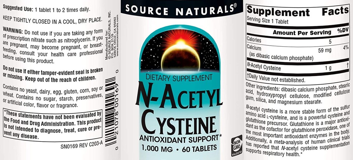 N-Acetyl Cysteine 1,000 mg
