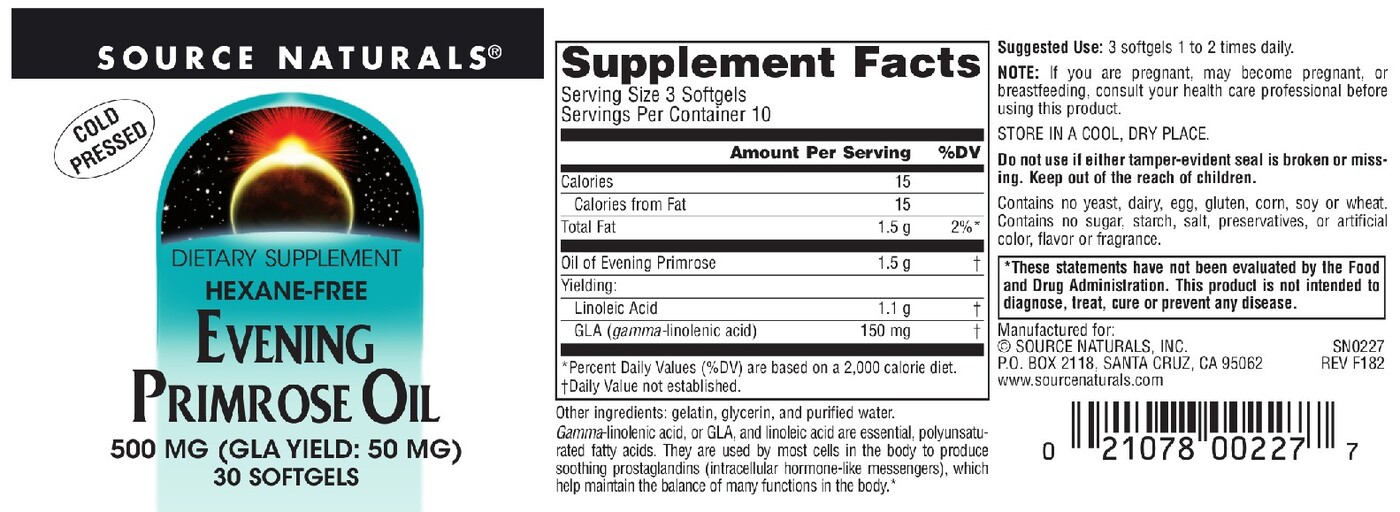 Evening Primrose Oil 500 mg