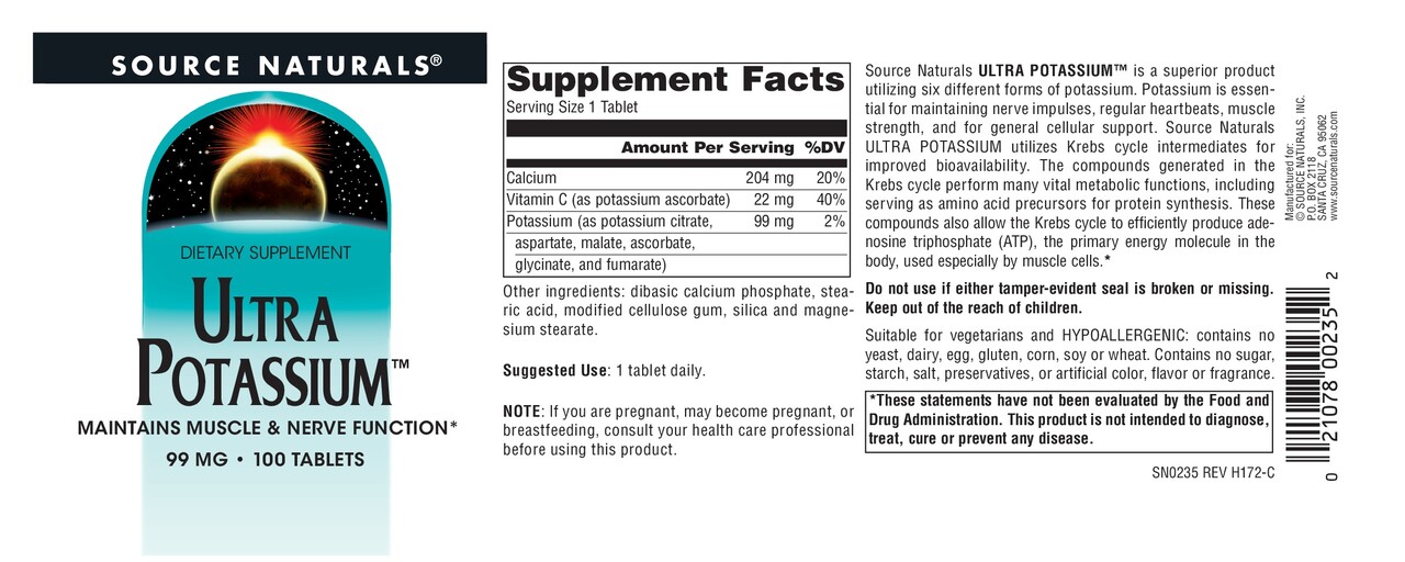 Ultra Potassium 99 mg