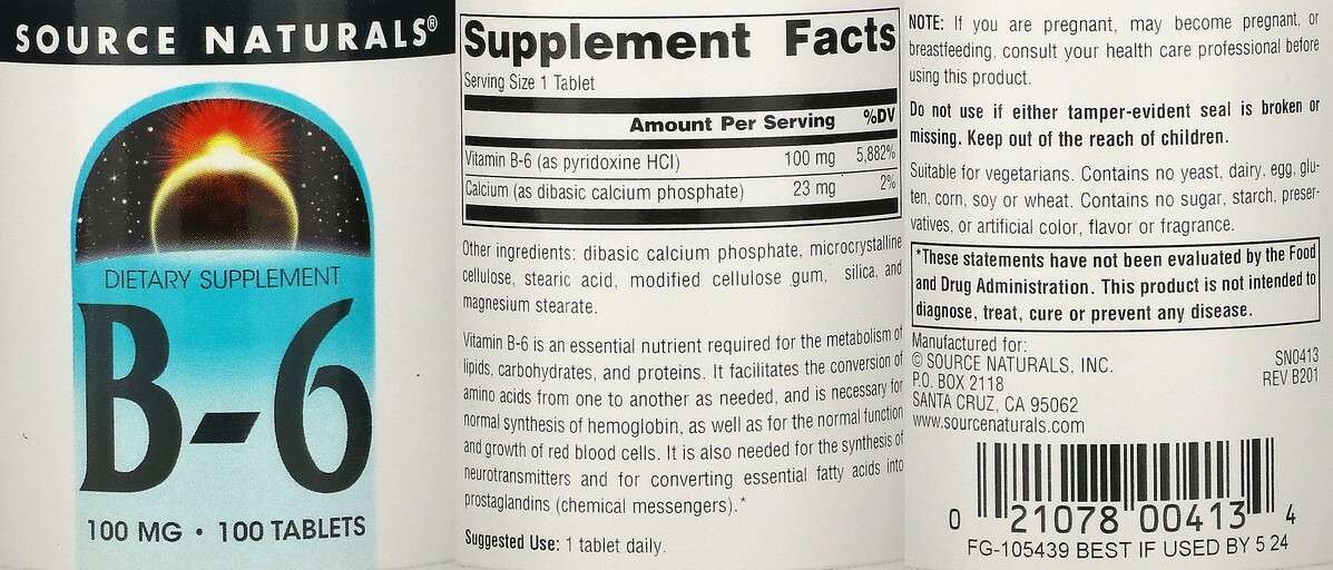 B-6 100 mg