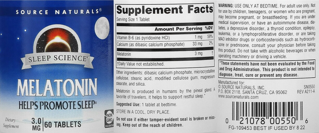 Melatonin 3.0 mg