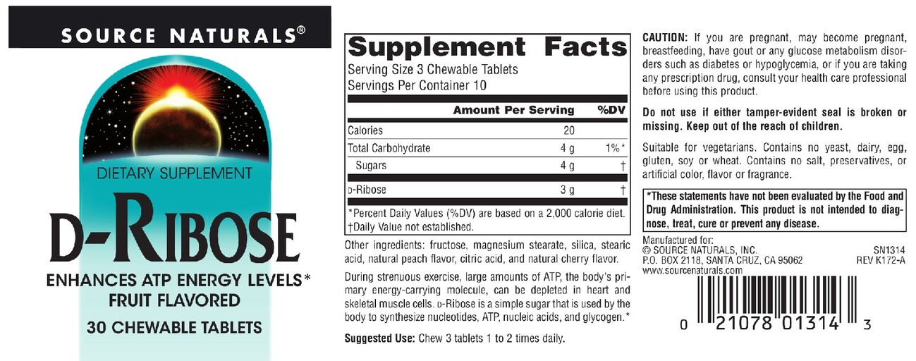 D-Ribose Fruit Flavored