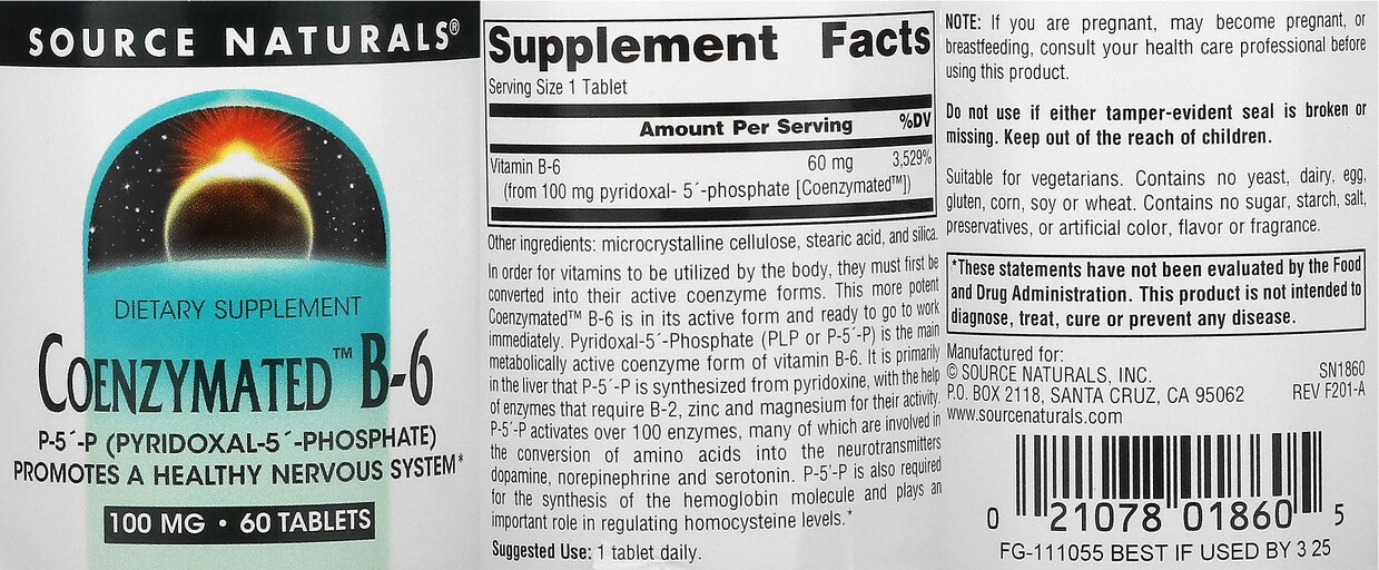 Coenzymated B-6 100 mg