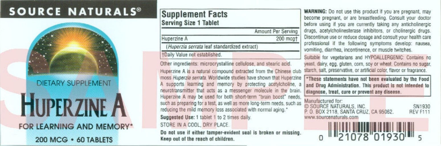 Huperzine A 200 mg