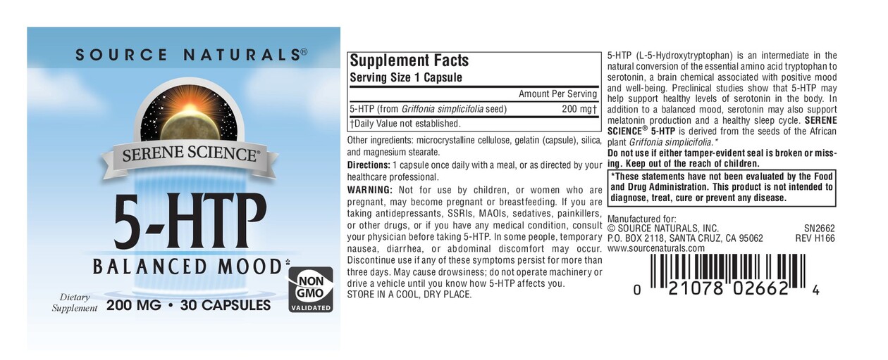Serene Science 5-HTP 200 mg