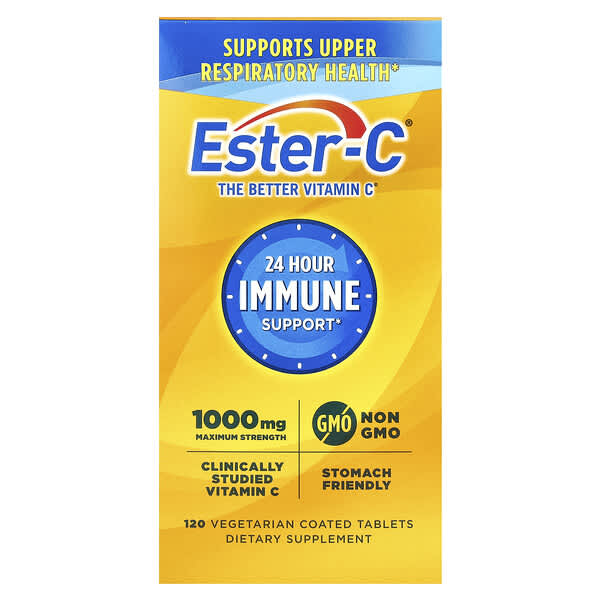 Ester-C®, Maximum Strength, 1,000 mg, 120 Vegetarian Coated Tablets
