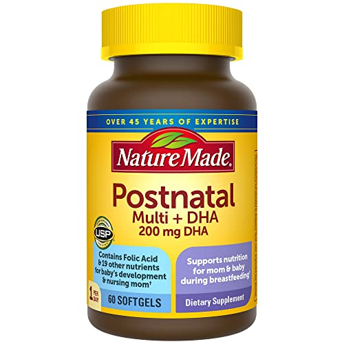 Postnatal Multivitamin + 200 Mg DHA Softgels