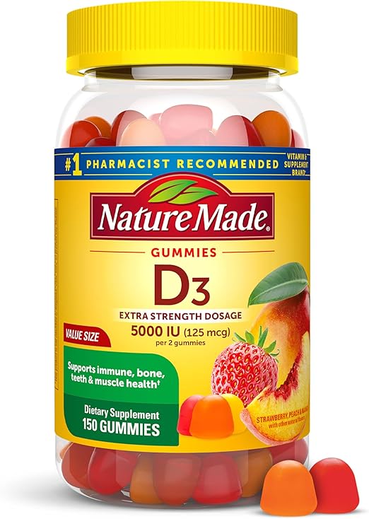 Extra Strength Vitamin D3 5000 IU (125 mcg) Gummies