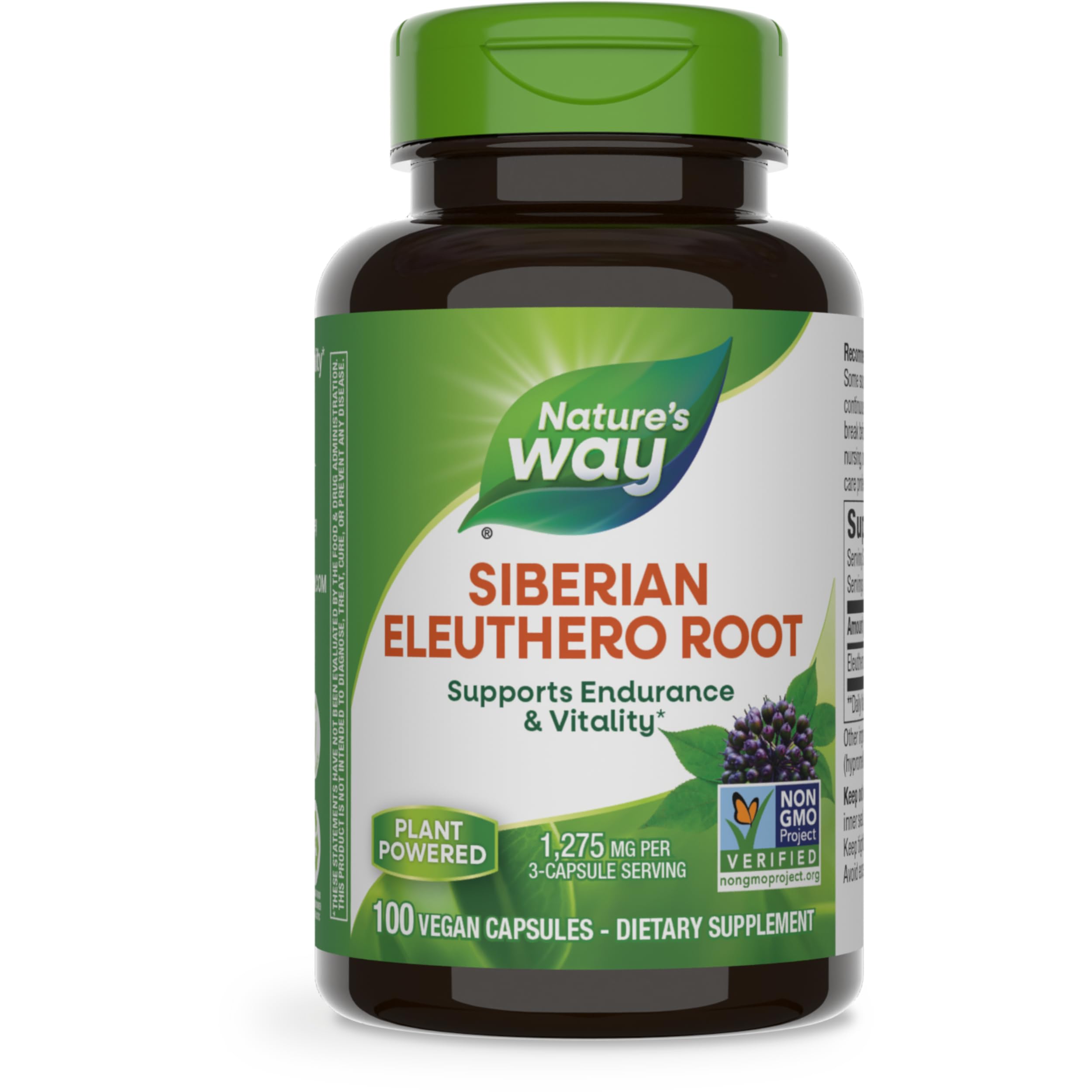 Siberian Eleuthero Root 1275 mg