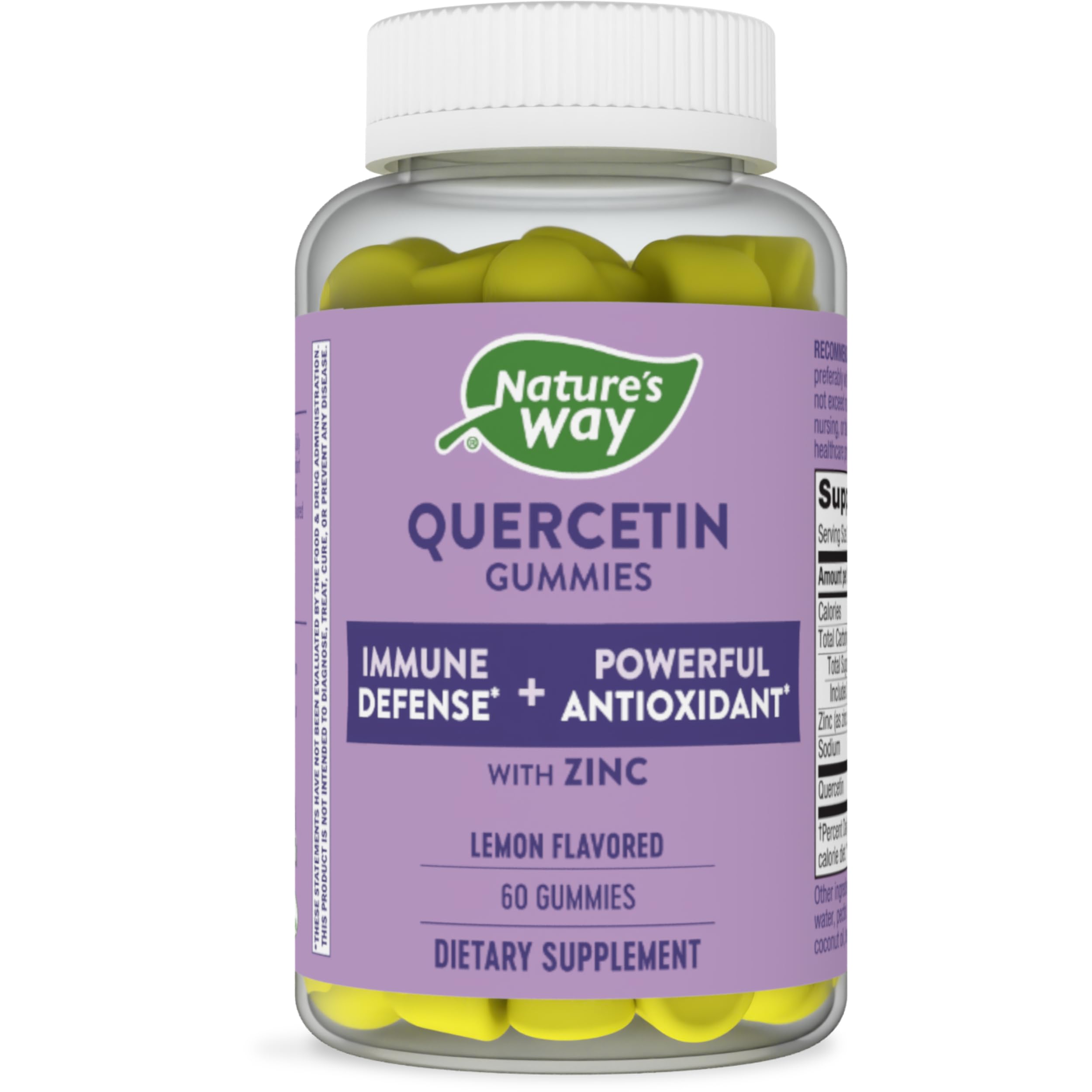 Quercetin Gummies with Zinc (Lemon)