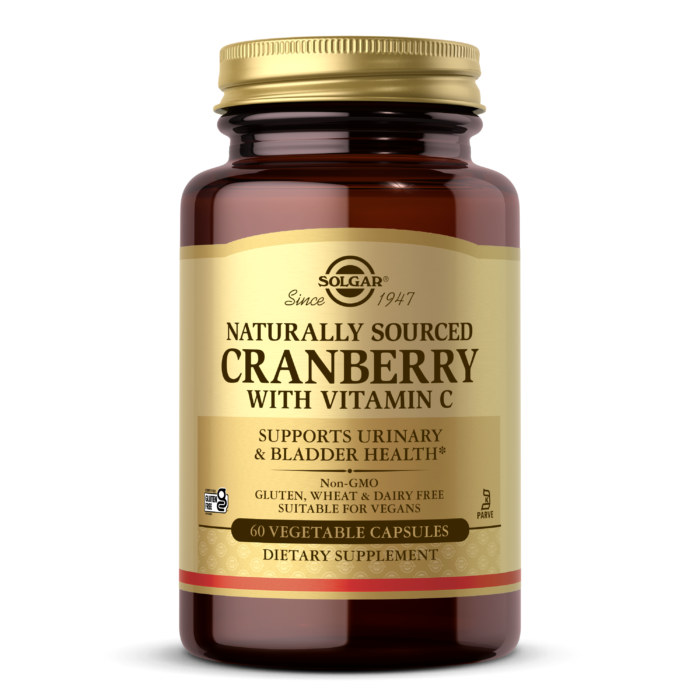 Natural Cranberry with Vitamin C Vegetable Capsules