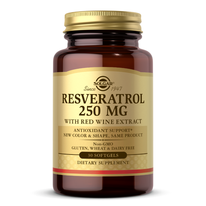 Resveratrol 250 mg with Red Wine Extract Softgels