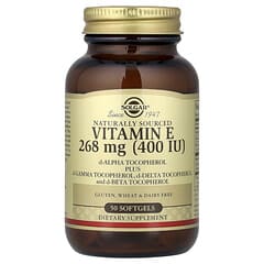 Vitamin E, Naturally Sourced, 268 mg (400 IU), 50 Softgels
