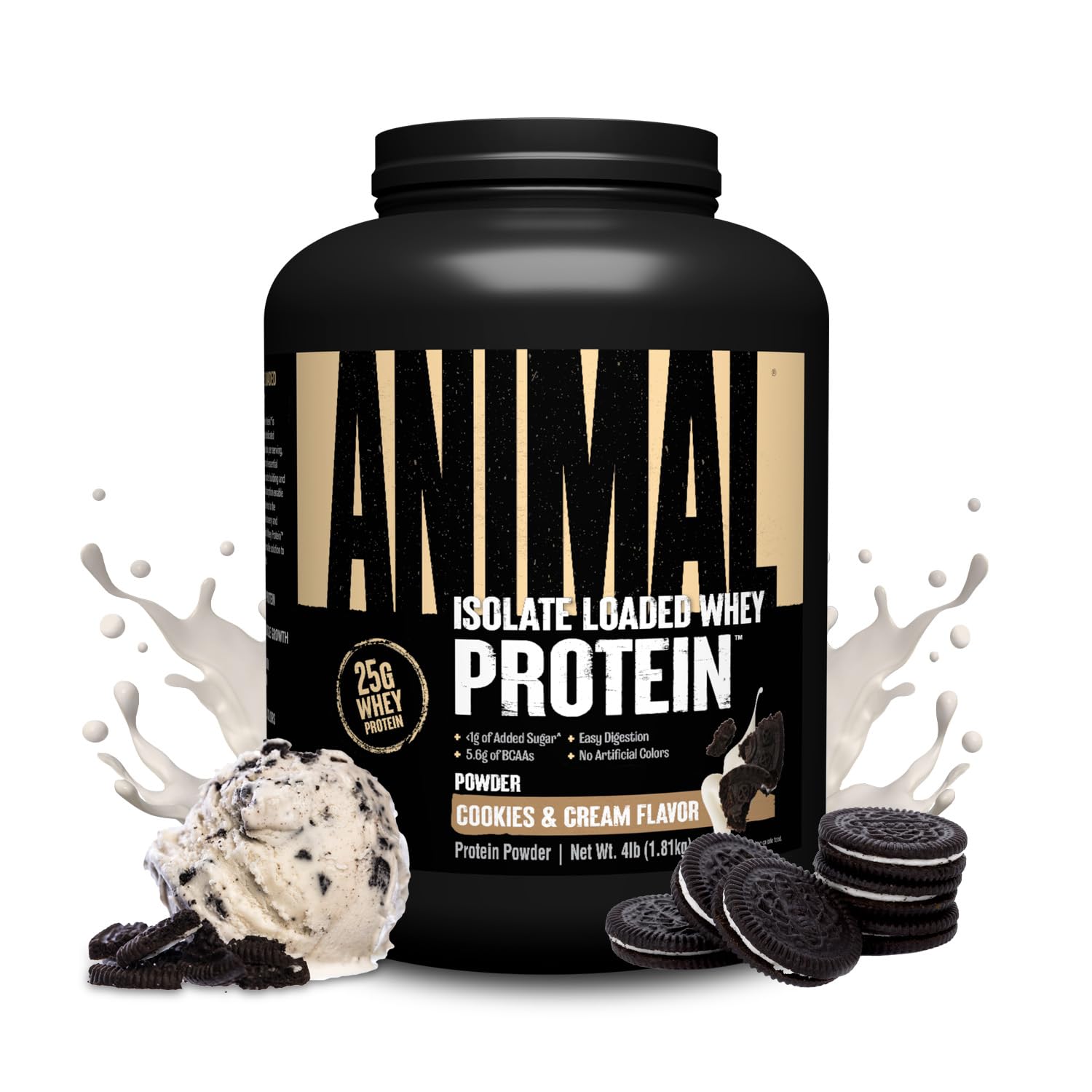 Isolate Loaded Whey Protein Powder (Cookies & Cream)