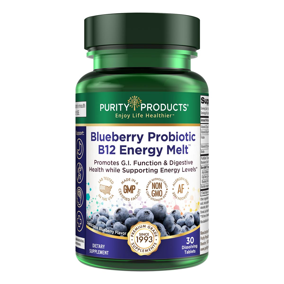 Blueberry Probiotic B12 Energy Melt