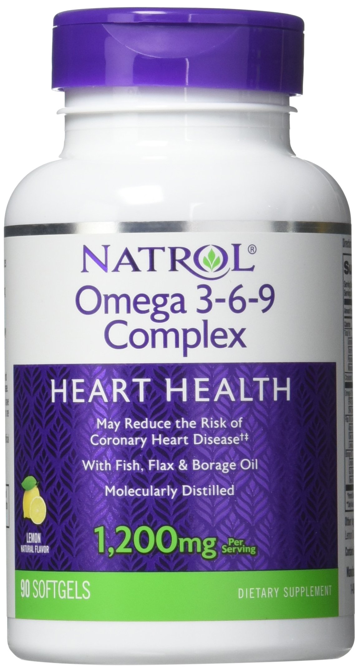 Omega 3-6-9 Complex 1,200 mg Lemon Natural Flavor