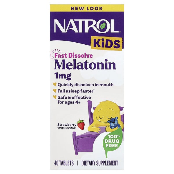Kids, Melatonin, Ages 4+, Strawberry