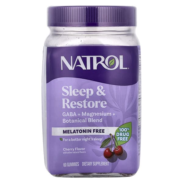 Sleep & Restore Gummies, Melatonin Free, Cherry