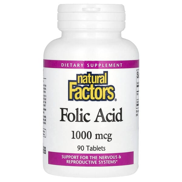 Folic Acid, 1,000 mcg