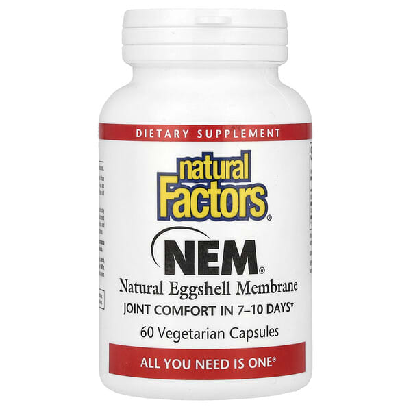 NEM, Natural Eggshell Membrane, 60 Vegetarian Capsules