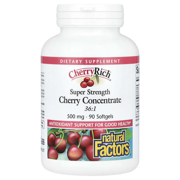 Cherry Rich, Super Strength Cherry Concentrate, 500 mg