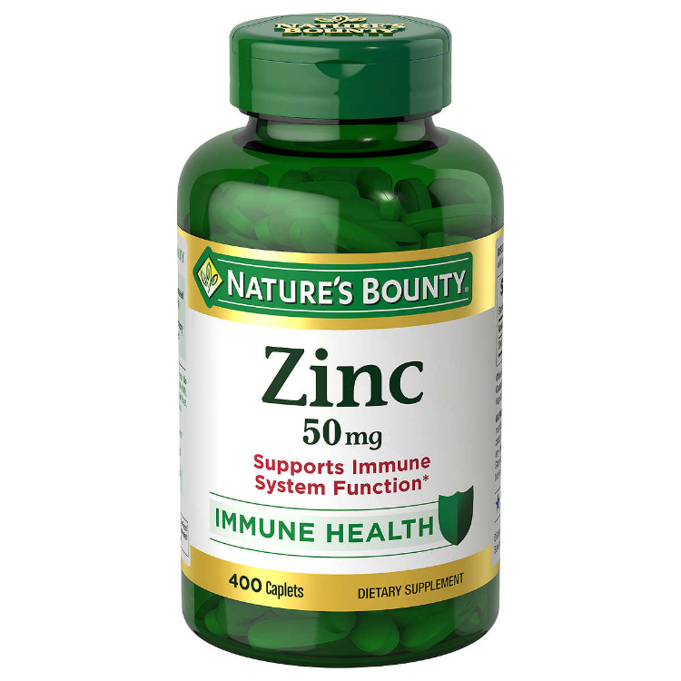 Zinc 50mg, 400 Caplets