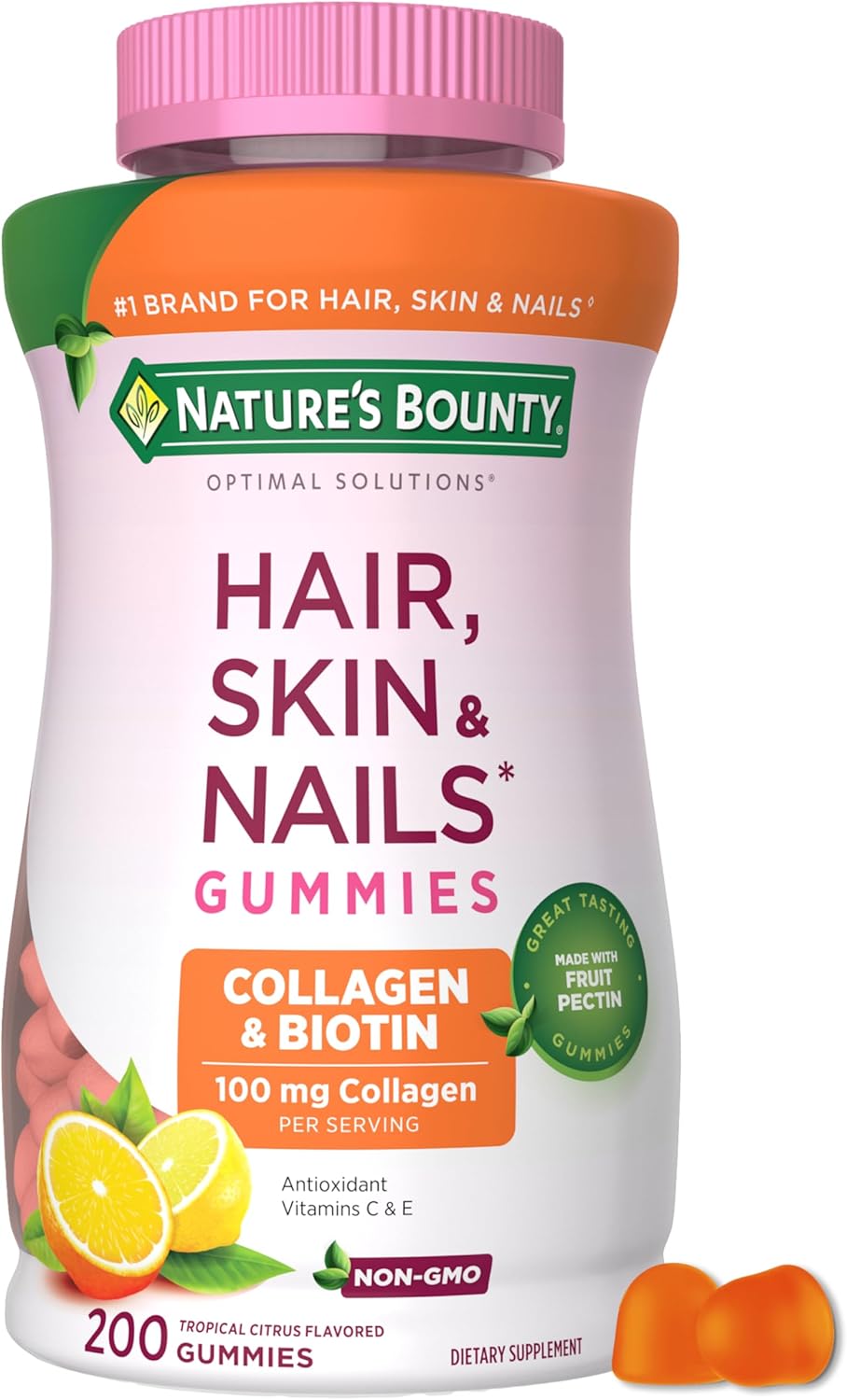 Hair, Skin & Nails Gummies (Tropical Citrus)