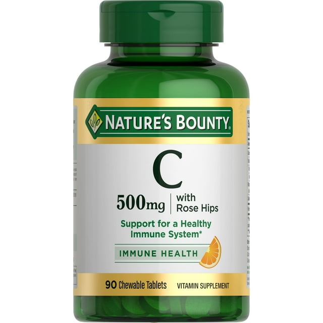 C 500 mg with Rose Hips (Orange)