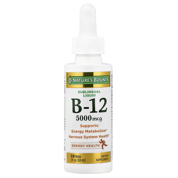 Sublingual Liquid B-12 5000 mcg