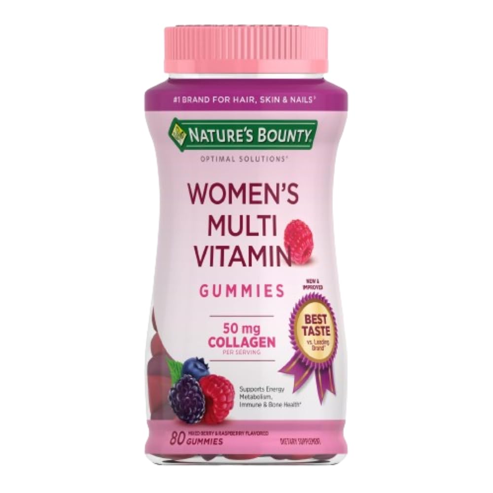 Women's Multivitamin Gummies with Collagen (Mixed Berry)