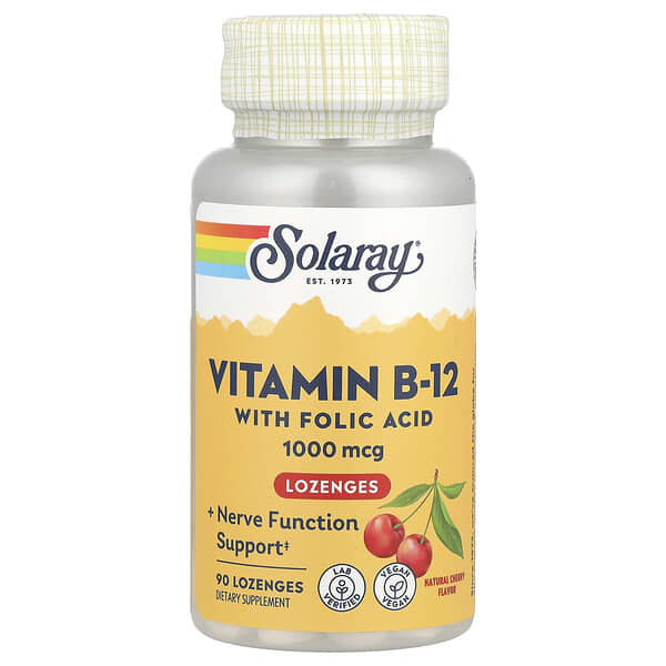 Vitamin B-12 Lozenge 1000 mcg Natural Cherry Flavor