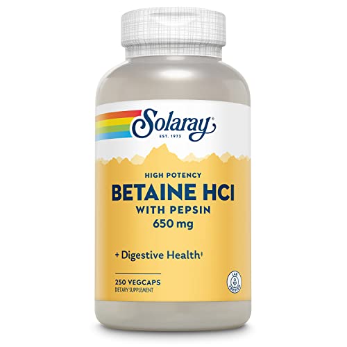 High Potency Betaine HCl with Pepsin 650 mg