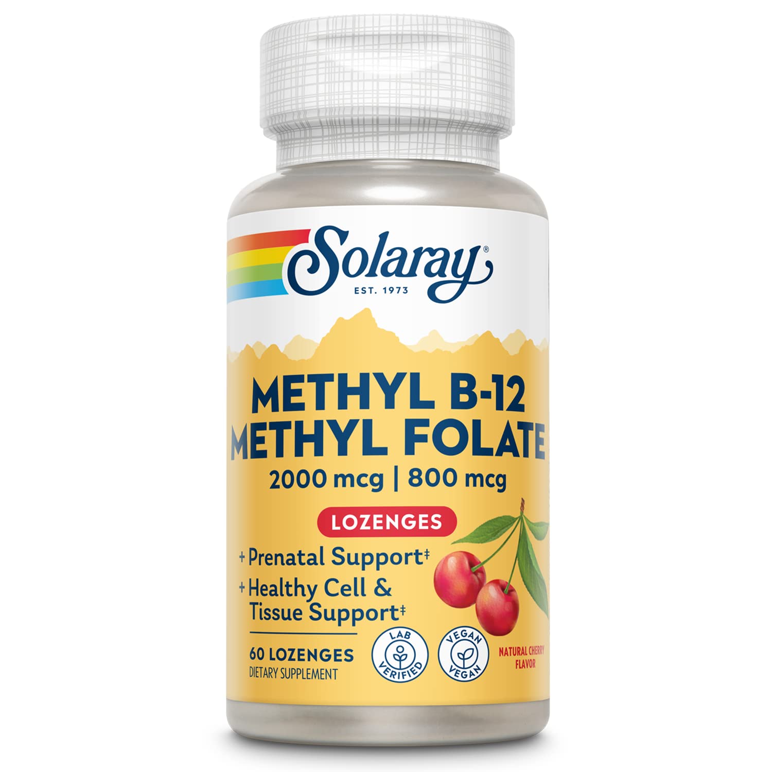 Methyl B-12 Methyl Folate Lonzenge (Cherry)