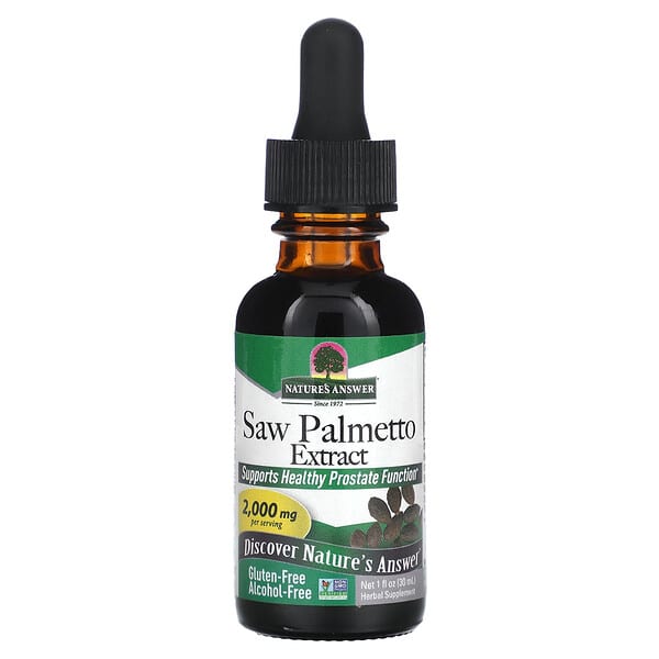 Saw Palmetto Extract, Alcohol-Free, 2,000 mg, 1 fl oz (30 ml)