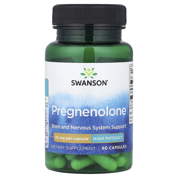 Pregnenolone, High Potency, 25 mg