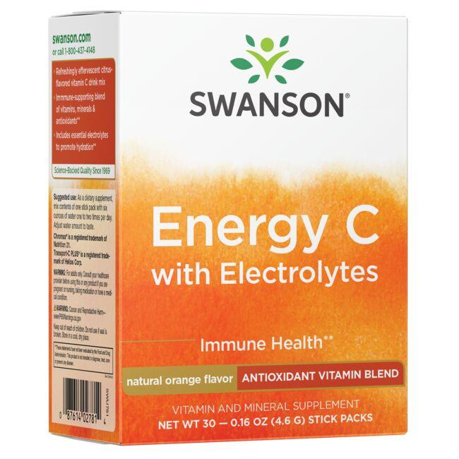 1,000 mg Energy C with Electrolytes featuring Transport-C PLUS Natural Orange Flavor