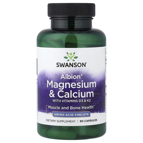 Albion®, Magnesium & Calcium with Vitamins D3 & K2