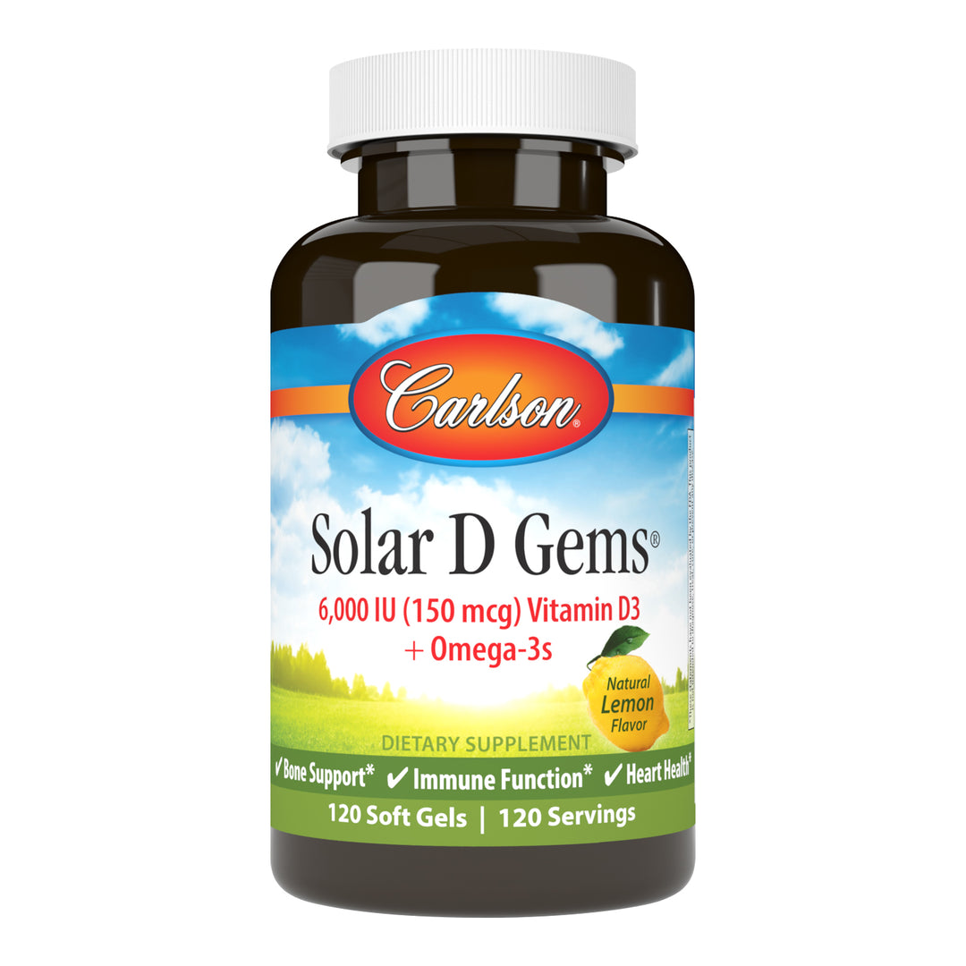 Solar D Gems 6000 IU (150 mcg) (Natural Lemon Flavor)