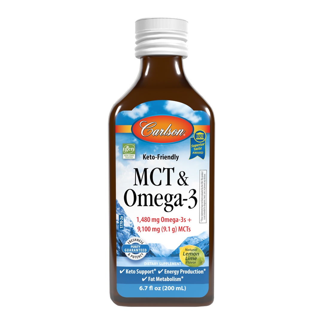 MCT & Omega-3 Liquid (Natural Lemon Lime Flavor)
