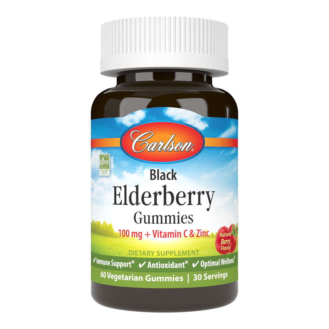 Black Elderberry Gummies (Natural Berry Flavor)
