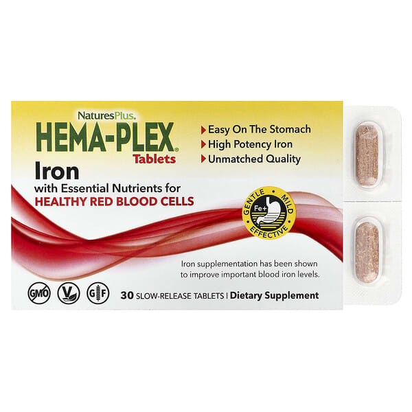 Hema-Plex Iron, 30 Slow-Release Tablets